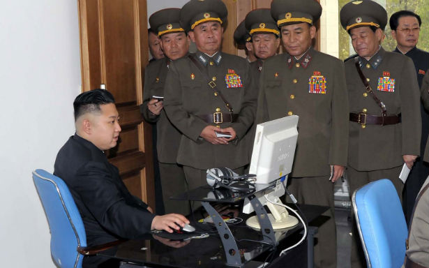 Kim Jong Un, presumably using Red Star OS