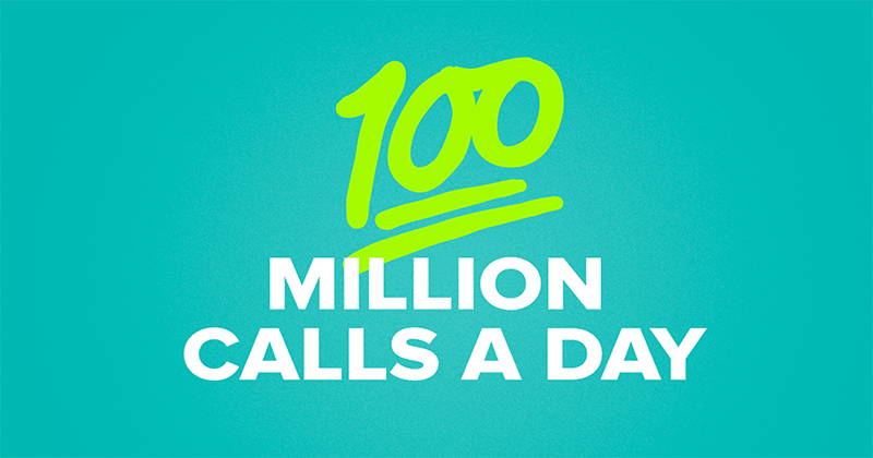 WhatsApp users make 100 million calls a day