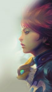 Thinking Girl HD Gaming Wallpapers for iPhone 7