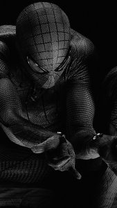 Black and White Spiderman HD Gaming Wallpapers for iPhone 7