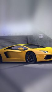 Yellow Lamborghini Car Wallpapers for iPhone 7 in HD