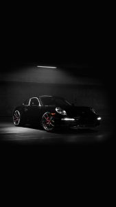 Black Porsche 911 Car Wallpapers for iPhone 7 in HD