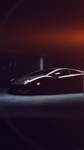 Black Lamborghini Car Wallpapers for iPhone 7 in HD