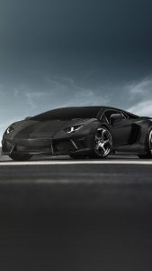 Super Black Lamborghini Car Wallpapers for iPhone 7 in HD