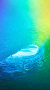 Blue Water Wave iPhone 7 Colorful Wallpapers