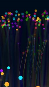 Tiny Wires iPhone 7 Colorful Wallpapers