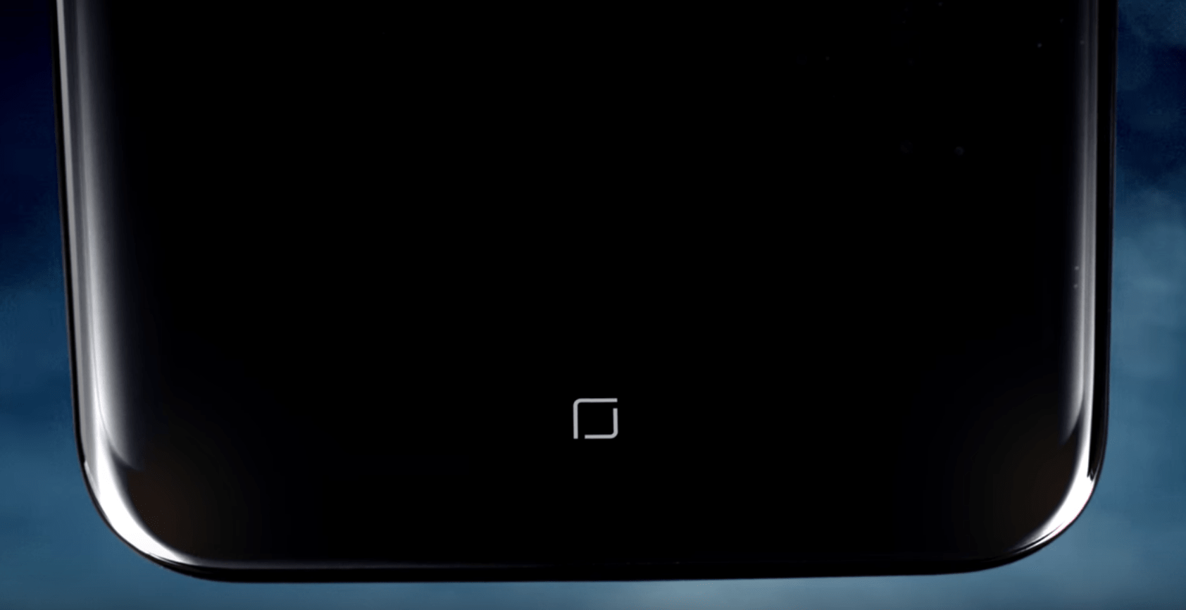 Image of new digital home button on the Galaxy S8