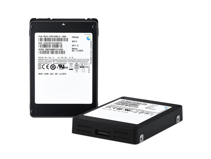 Samsung's PM1643 with 30TB of SSD Storage