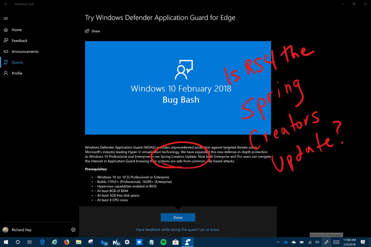 Is this the Spring Creators Update? Not anymore