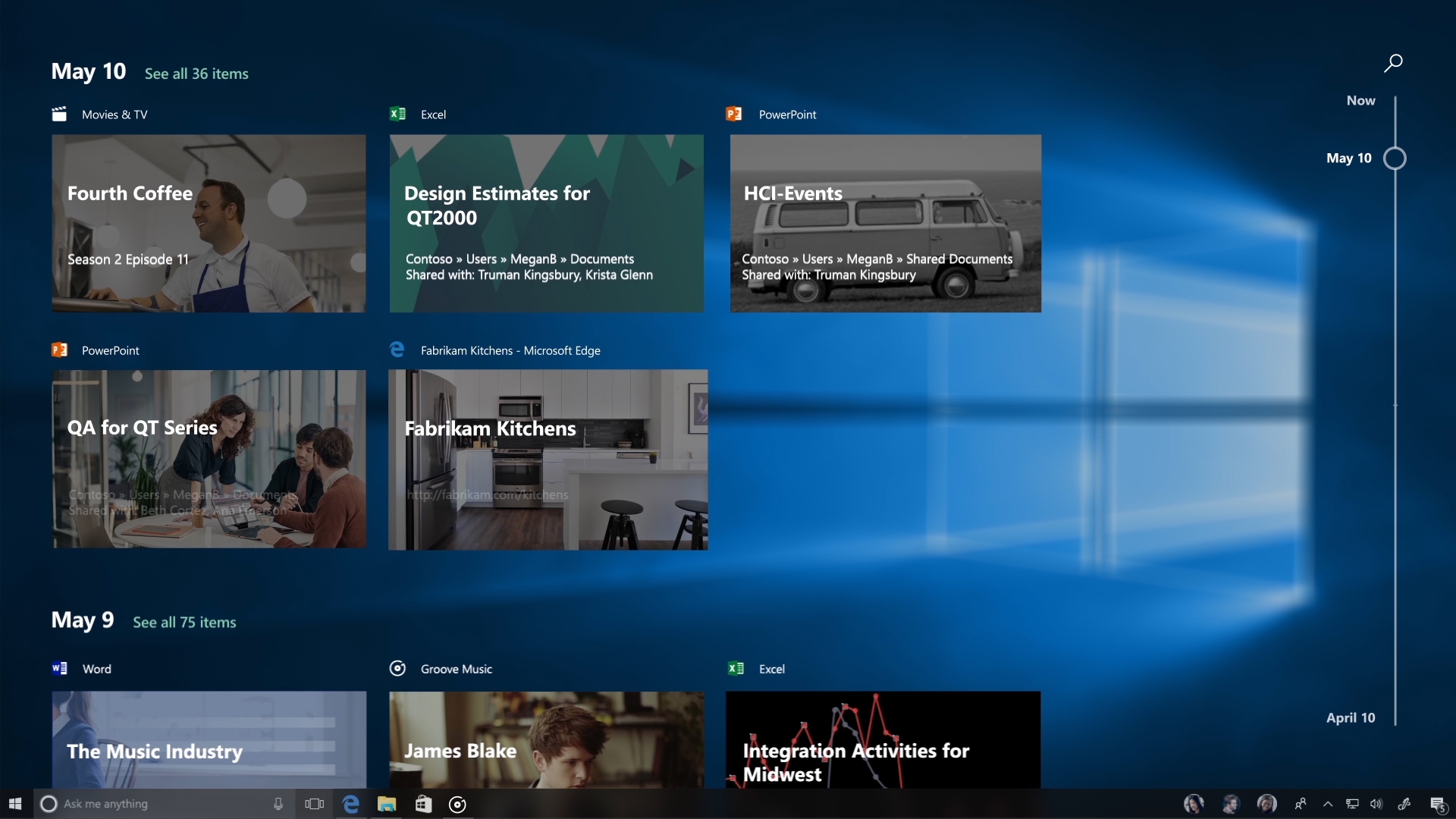 Windows 10 April 2018 Update packs the Timeline feature