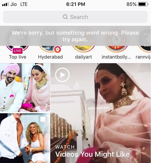 Instagram on iPhone
