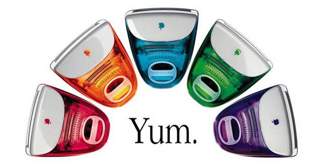 The original iMac was available in various colors