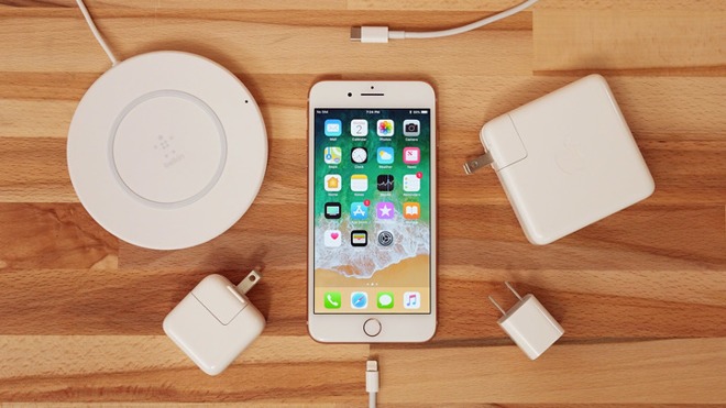 The charger that Apple ships currently is the one on the bottom-right