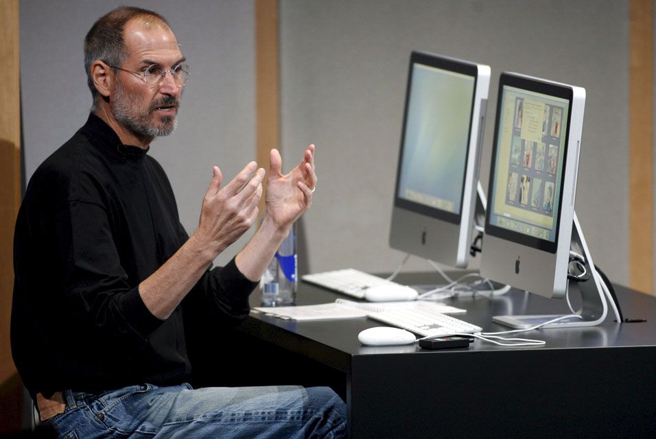Steve Jobs talking about the Aluminium iMacs