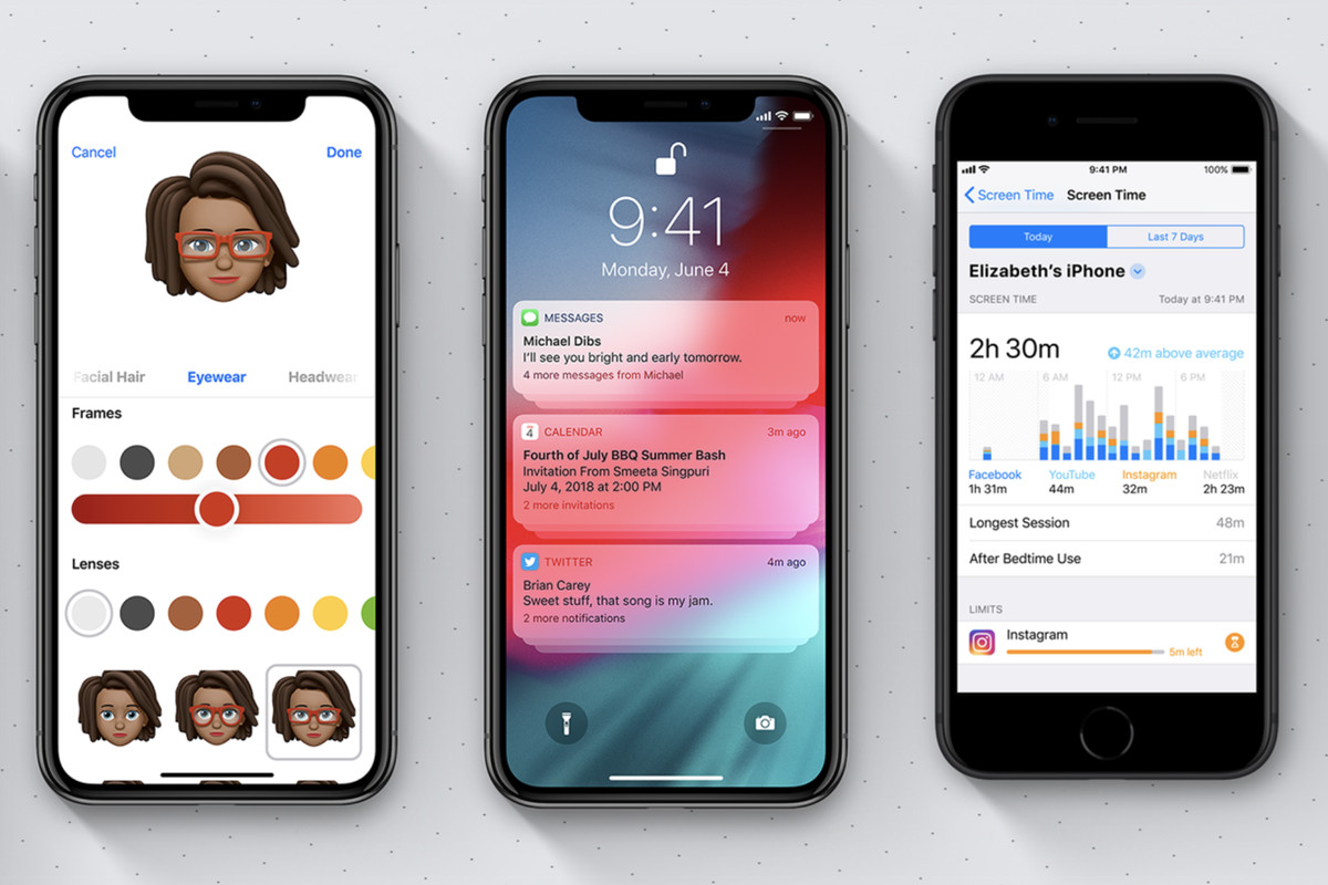 Memoji, Grouped Notifications, and Device Time Management app