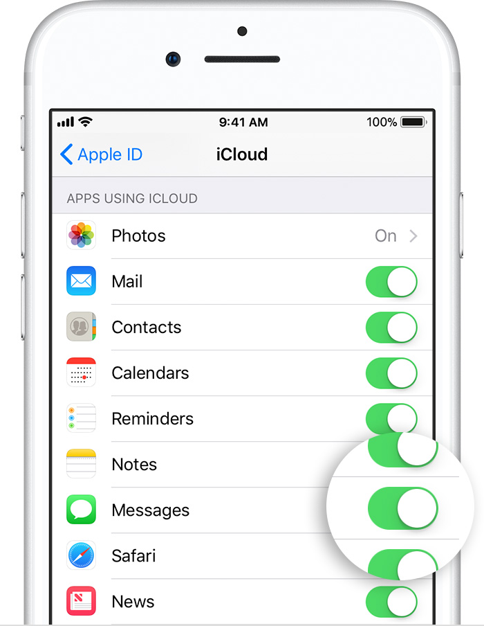 Messages on iCloud 