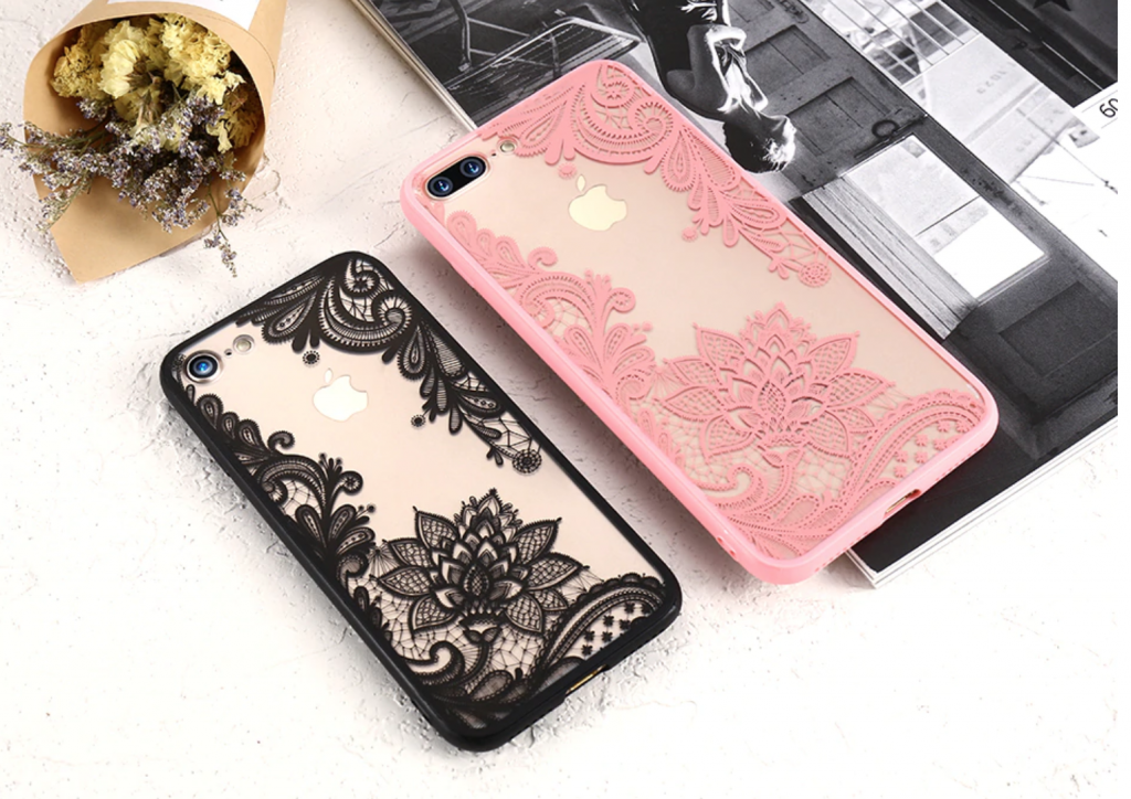 Luxury Thin Flower Case for girls