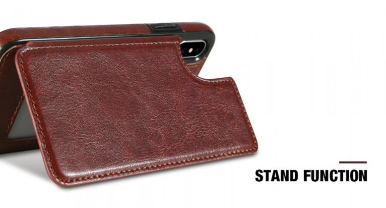 Back Flip Leather Wallet Case