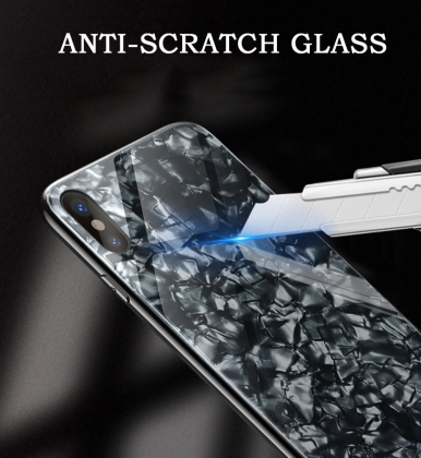 Black Tempered Glass Case