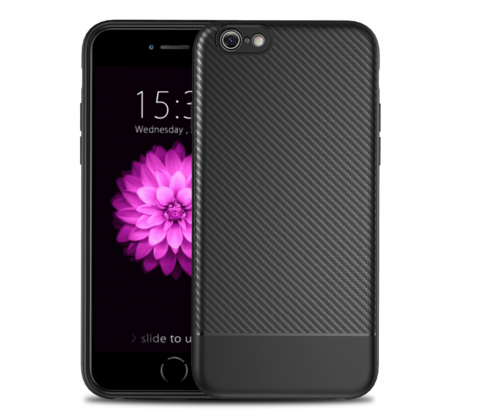 Thin Carbon Fiber Case Black Two Sides