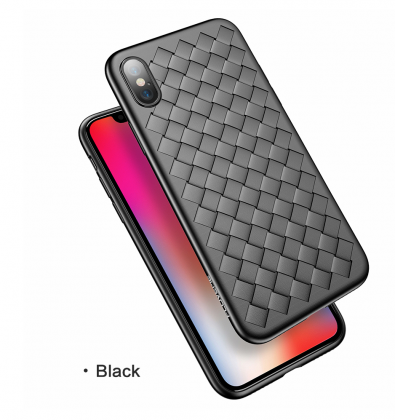 Grid Weave Silicone Case Black