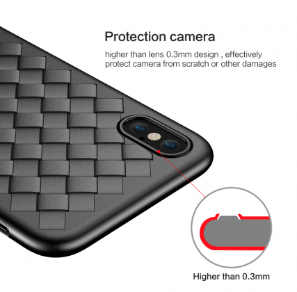 Grid Weave Silicone Case Back