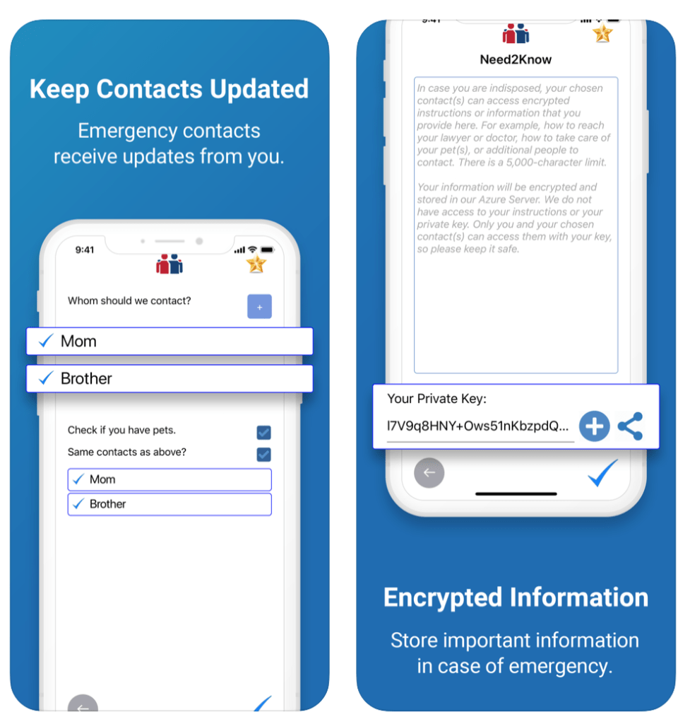 DooriGo app contacts