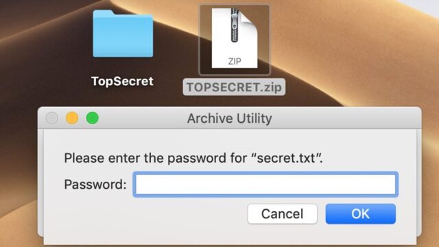 How To Encrypt A ZIP file On Mac