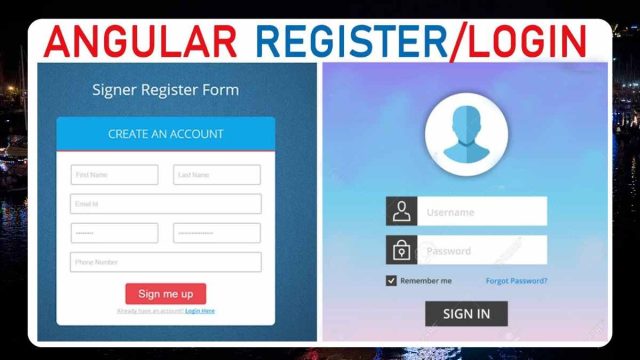 User Login and Registration Guide in Angular