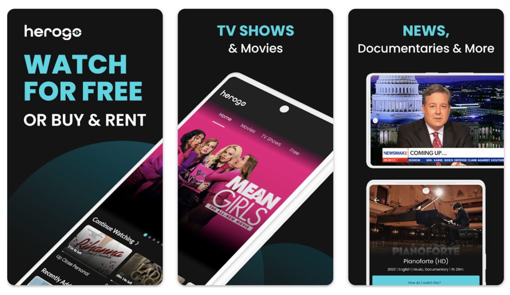 HeroGo TV in screenshots