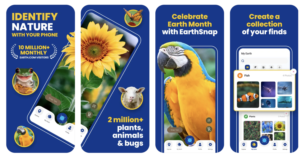 EarthSnap App screenshots