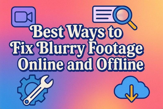 ways to fix blurry videos