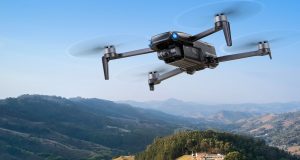 Ruko U11MINI 4K pocket drone flying outdoors during hands-on test flight demonstration