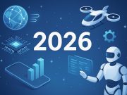 Tech Trends to Look Forward to in 2026 Futuristic digital devices and AI technology illustrating upcoming tech trends and innovations