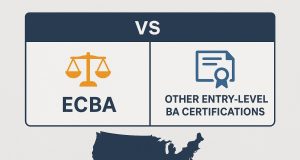 ECBA certification compared to entry-level BA certifications for U.S. employer preference