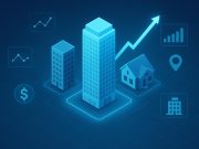 Digital real estate dashboard showcasing PropTech tools and analytics for investment decisions