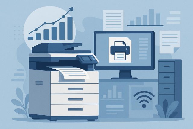 The Growing Importance of Managed Print Services in Modern Business Modern office printers and documents highlighting managed print services in business environments