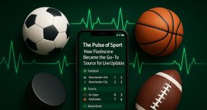 Flashscore mobile app displaying real-time sports scores and live match updates on a smartphone screen
