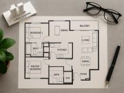 Lentor Gardens Residences floor plan layout highlighting functional urban living spaces