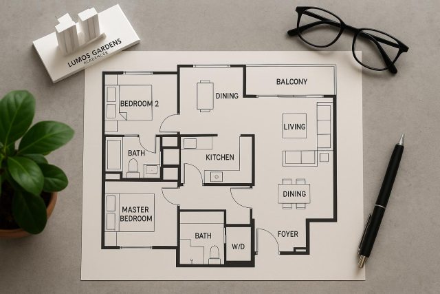 How to Evaluate the Lentor Gardens Residences Floor Plan for Practical Urban Living Lentor Gardens Residences floor plan layout highlighting functional urban living spaces