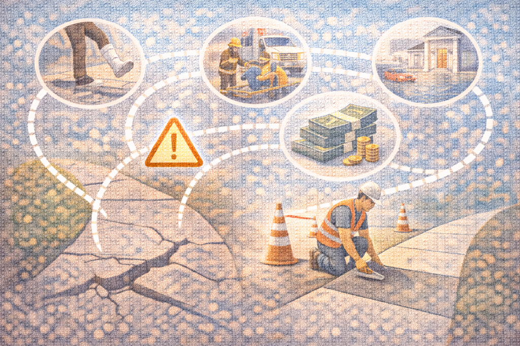 Why Prompt Sidewalk Repair Prevents Bigger Problems and Higher Costs