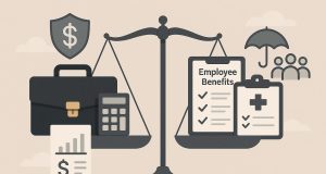 Charts and graphs illustrating employee benefits strategies for CFO risk management decisions
