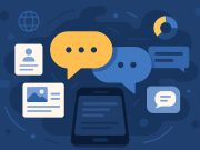Digital chat interface illustrating customer communication at the heart of online experiences