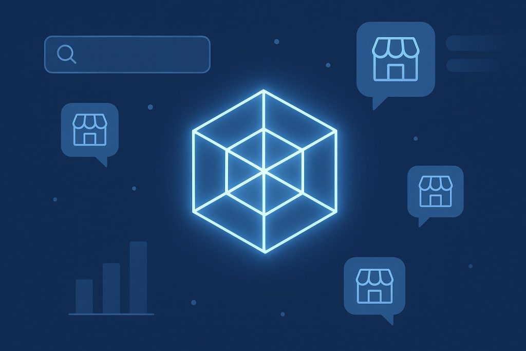 Tesseract model analyzing brand presence metrics in AI-driven large language model overviews