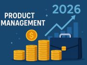 Product manager reviewing charts and salary trends in a modern office for career outlook analysis