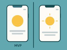 Mobile app wireframe showcasing essential MVP features and streamlined user interface design
