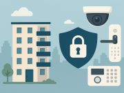 Smart Security Perks of Condo Living Modern condo building with digital access panel highlighting advanced security features