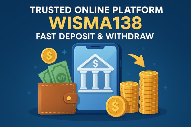 Trusted Online Platform WISMA138: Fast Deposit & Withdraw WISMA138 online platform logo showcasing fast and secure deposit and withdrawal services