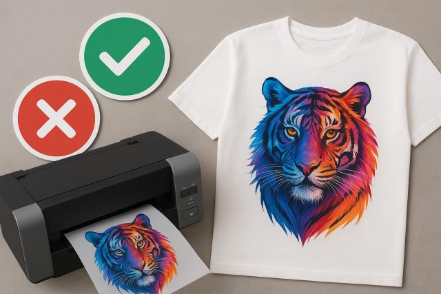 Pros and Cons of Direct-to-Film Printing for Apparel Businesses Direct-to-film printing process on t-shirts for apparel business advantages and disadvantages
