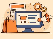 Software icons and retail technology visuals representing innovative storytelling in retail industry